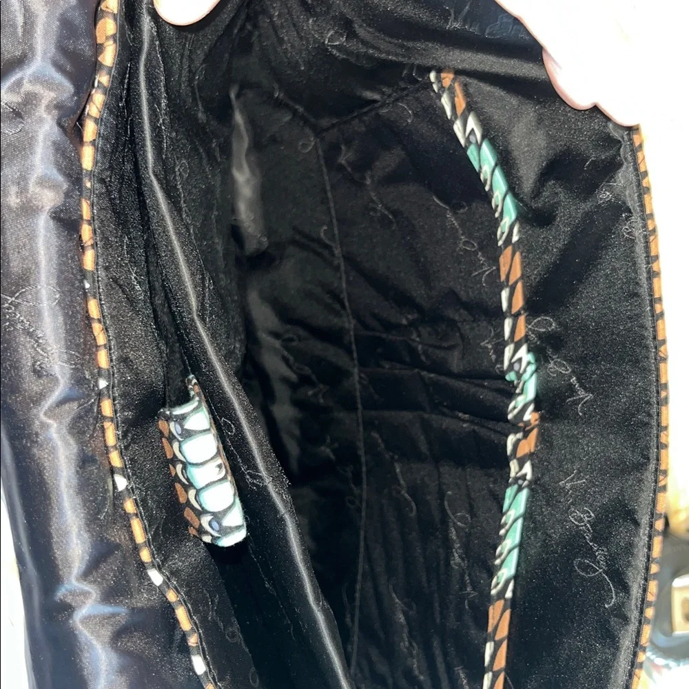 Vera Bradley‎ Teal and Brown Messenger Laptop Bag